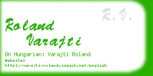 roland varajti business card